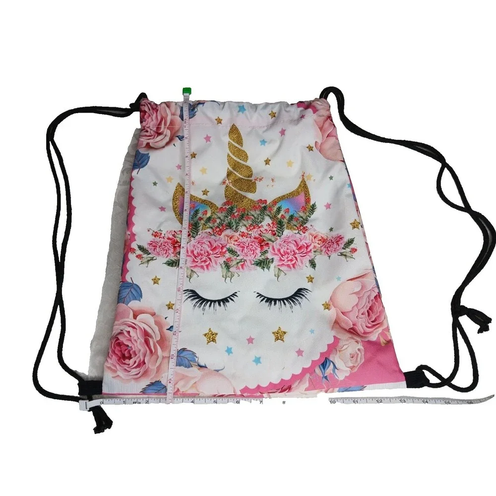 Unicorn Bag Drawstring Backpack New Without Tags